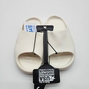 GMG USA Family Slide‎ White Slip On Sandals Size 9